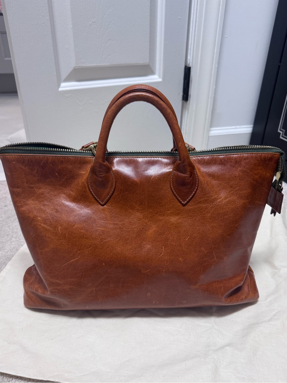 Blair Ritchey Mini Hugh Leather Purse Bag Chestnut